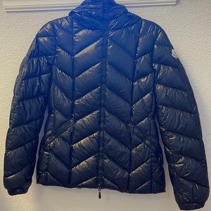 AUTHENTIC Black Moncler Badete jacket with hood. CLASSE (size) 1- Small